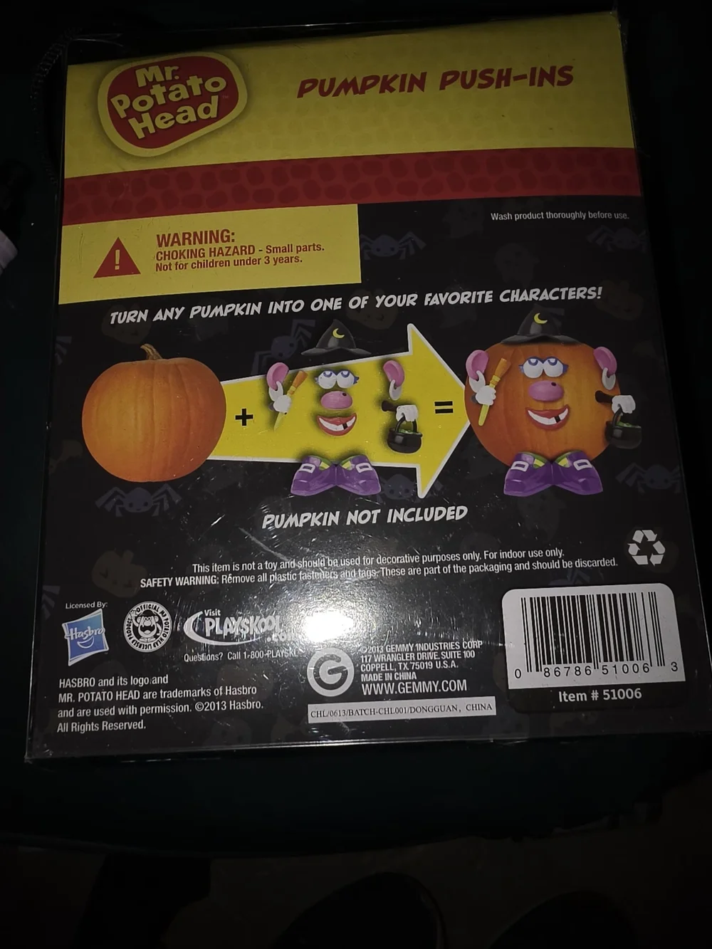 Pumpkin Push-Ins Halloween Costume Kit - Orange